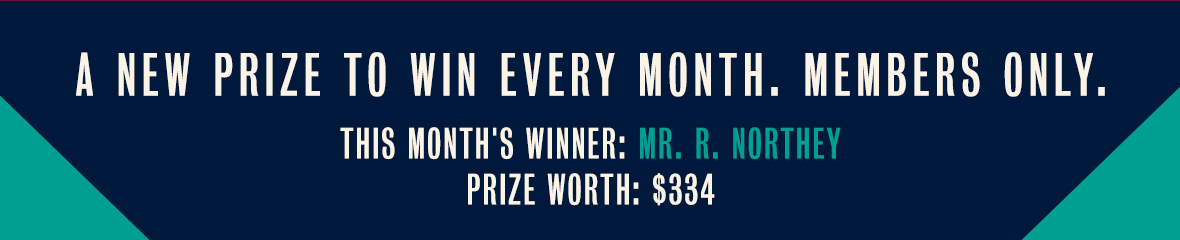 Unlimited Monthly Prize Winner